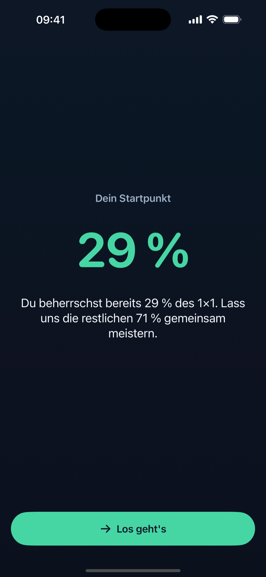 No-Shame-Startpunkt nach dem ersten Check